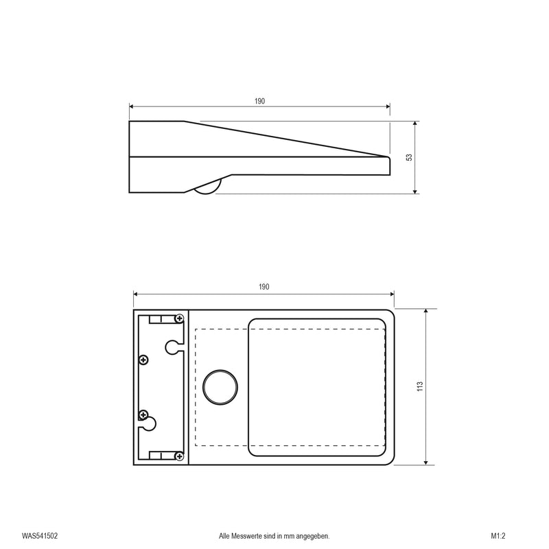 EVN Lichttechnik - Decken-/Wandleuchte Solar-LED-Wandleuchte WAS541502 3000K anthr. BWM