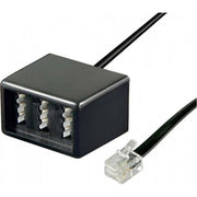 Goobay - Kommunikationstechnik-Adapter TAE Adapter NFN-RJ11/RJ14 68026 0,2m,sw,Bu/St − 10 Stück