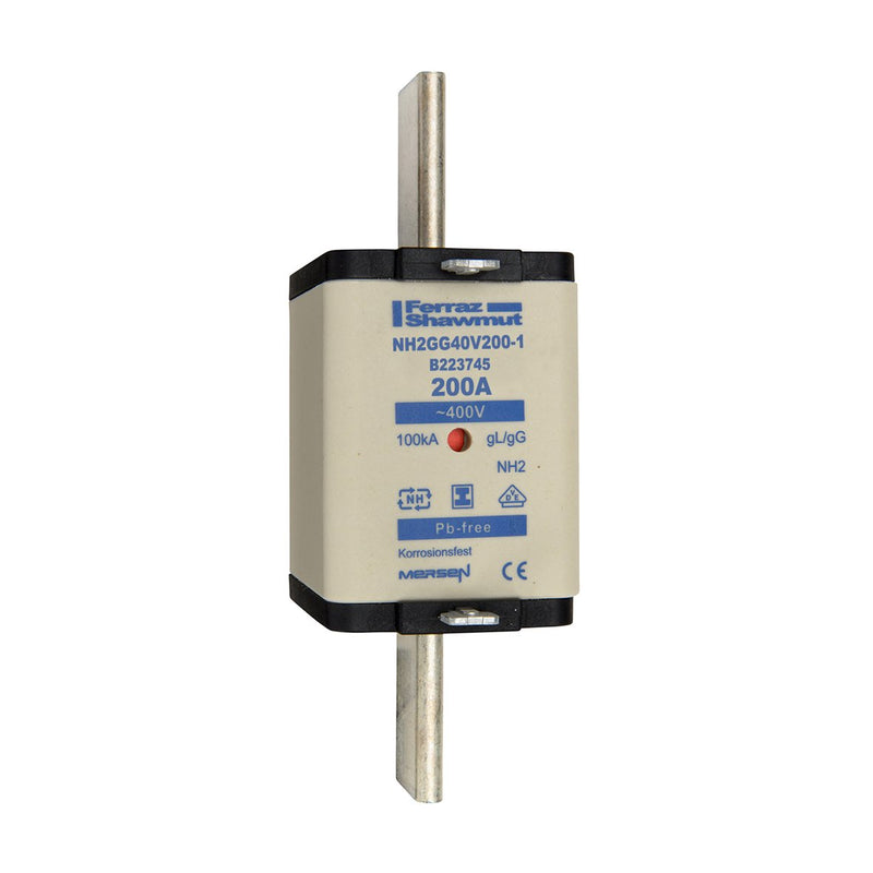 Mersen - Messersicherung Sicherungseinsatz NH gG NH2GG40V200-1 Gr.2 200A SGL KM − 3 Stück