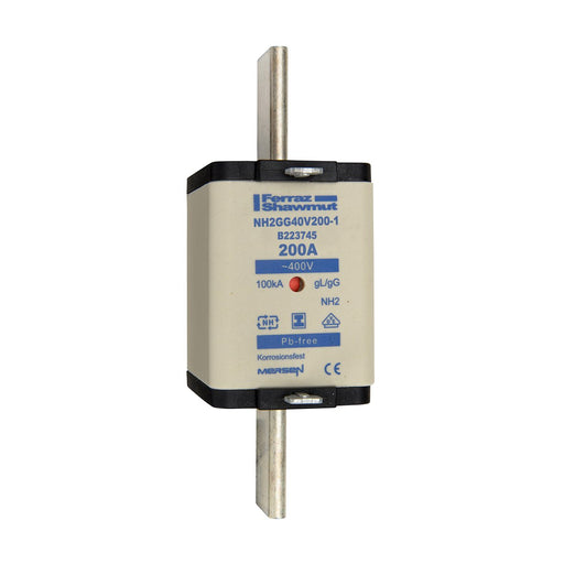 Mersen - Messersicherung Sicherungseinsatz NH gG NH2GG40V200-1 Gr.2 200A SGL KM − 3 Stück