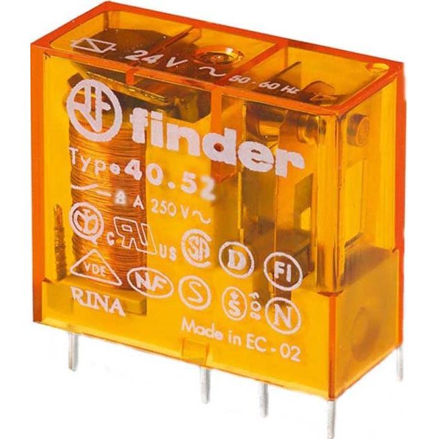 Finder - Schaltrelais Relais 40.52.8.230.0301 2S, 8A − 50 Stück
