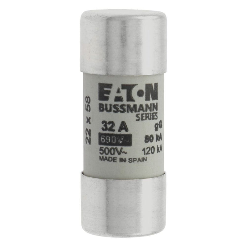 Eaton - Zylindrische Sicherung Sicherungseinsatz Nieders. CYLINDRICA#C22G32 32A AC 690V 80kA − 10 Stück