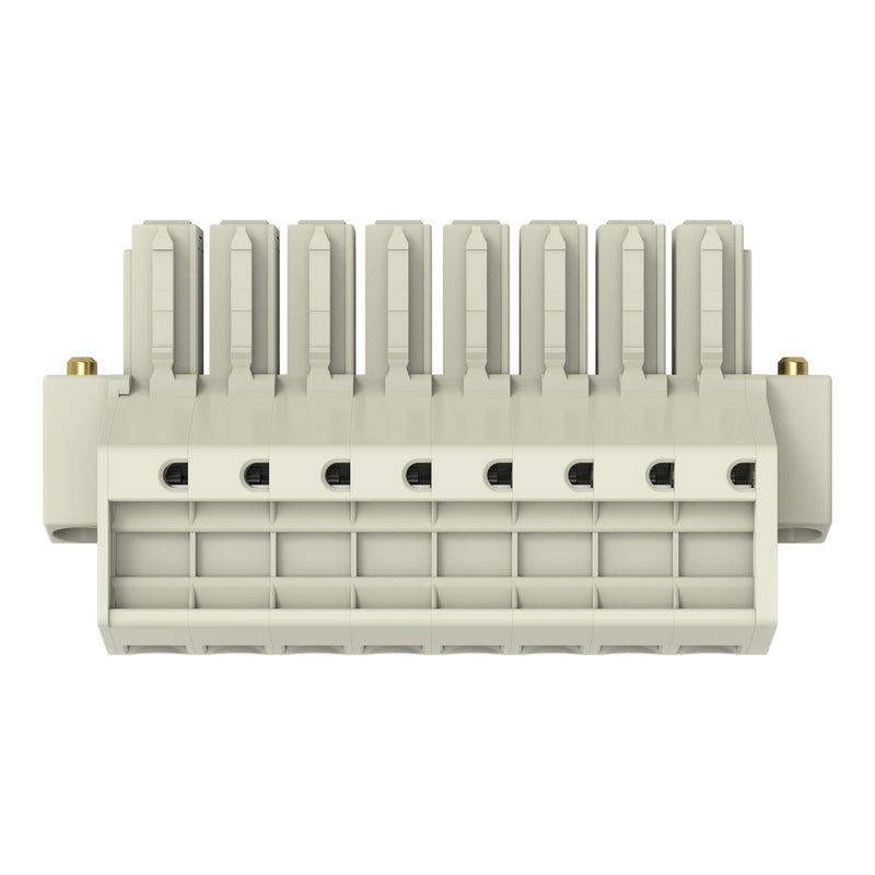 WAGO GmbH & Co. KG - Ein- und mehrpolige Klemmenleiste 1-Leiter-Federleiste 831-3108/107-000 CAGECLAMP,10mm²,lgr − 12 Stück