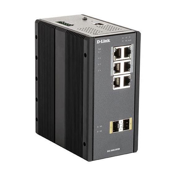DLink Deutschland - Netzwerk Switch 8-Port Gigabit Ind.Switch DIS-300G-8PSW managed Layer2 PoE