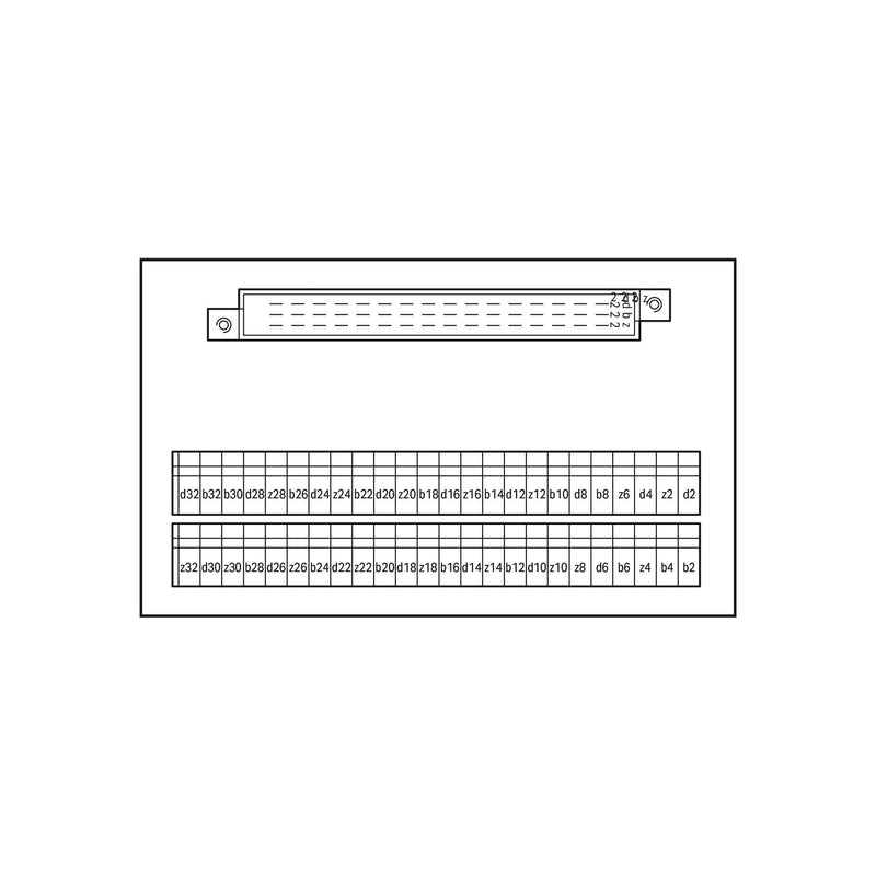 WAGO - Übergabemodul Steckverb. 289-436 DIN 41612,48-polig