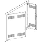 ABN - Tür/Bedientableau (Schaltschrank) Blendrahmen + Tür GBRU35TL für UP-VT,3x5-reihig