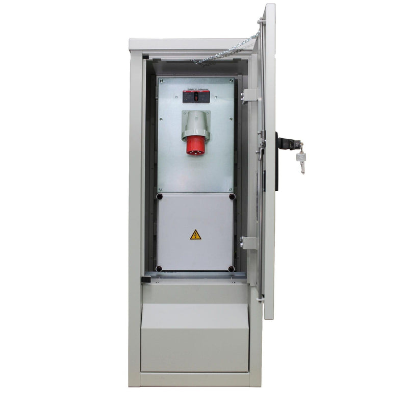 Walther Werke - CEE-Steckdosen-Kombination (IEC 60309) Edelstahlstromverteiler 83245163 63A und Zug.63A