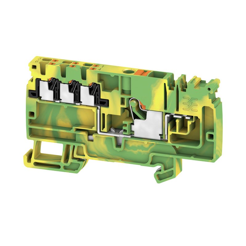 Weidmüller - Durchgangs-Reihenklemme Verteiler-Reihenklemme AAP11 6/6X1.5 PE-LI 6qmm / 1,5qmm − 20 Stück