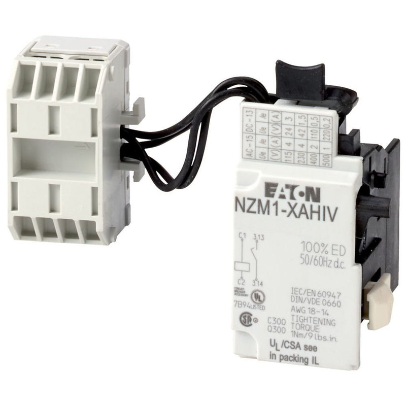 Eaton - Arbeitsstromauslöser m.VHI NZM1-XAHIV24AC/DC m.seitl.Kl.böckchen