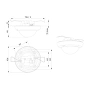 BEG Brück Electronic - Bussystem-Bewegungsmelder Präsenzmelder PD4N-KNXs-ST-DE KNX