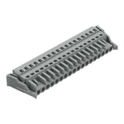WAGO - Kabelsteckverbinder für Leiterplattensteckverbinder 1-Leiter-Federleiste 231-118/037-000 CAGECLAMP,2,5 mm²,gr − 10 Stück