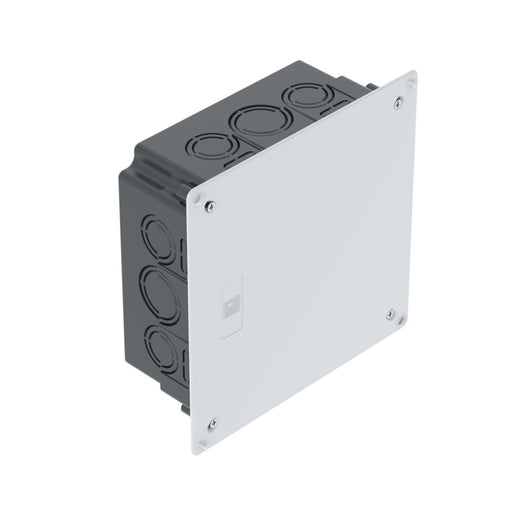 OBO Bettermann - Dose, Gehäuse für Montage in der Wand/Decke Verbindungskasten UV 150 K up 150x150x65, sw − 16 Stück