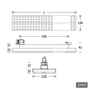 LTS Licht&Leuchten - Decken-/Wandleuchte LED-Stromschienenleuchte LUZ-T23 105.840.ASsi 840, si