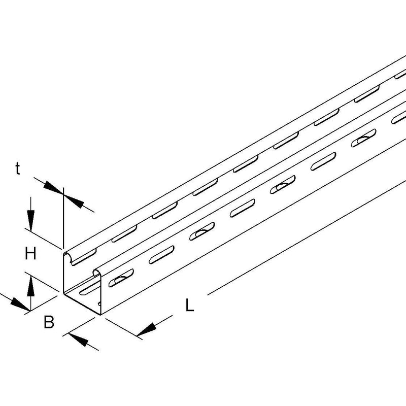 Niedax - Kabelrinne Rinne RL 35.050 F − 6 Meter