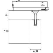 Brumberg Leuchten - Downlight/Strahler/Flutlicht LED-Schienenstrahler 230V 88706183 60Gr., 3000K