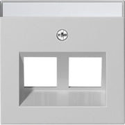Gira - Einsatz/Abdeckung für Kommunikationstechnik Abdeckung 2-f. 2640015 30°+BSF MJ grau