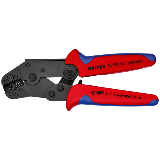 Knipex - Presswerkzeug Kabelschuhe/Verbinder, Aderendhülsen, Schirmanschluss Crimpzange 97 52 14 195mm