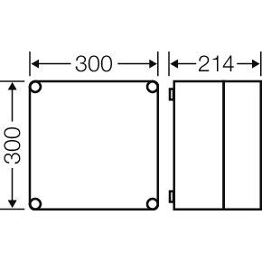 Hensel - Leergehäuse Mi 0210 275x275x191mm