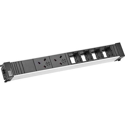 Bachmann - Mehrfachsteckdose Steckdosenleiste 909.0028 2xUK 8-fach