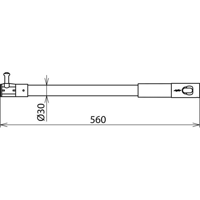 DEHN - Zubehör/Ersatzteile für Sicherheitsgeräte Schaltstangenkopf SSK 36 STK 560 m. Steckkup. L 560mm