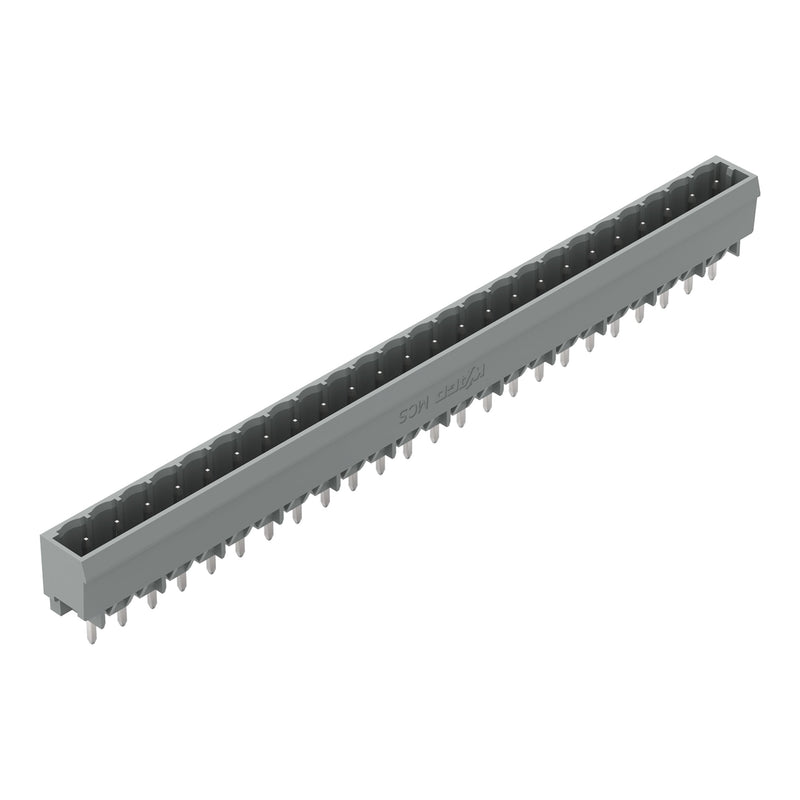 WAGO - Leiterplattensteckverbinder THT-Stiftleiste Lötstift 231-154/001-000 1,0x1,0,gerade,grau − 50 Stück