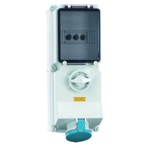 Bals Elektrotech - CEE-Steckdose abschaltbar, abgesichert (IEC 60309) Wandsteckdose abschaltbar 17039 verriegelt abgesich