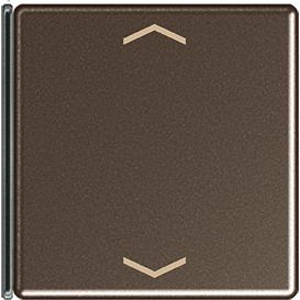 Jung - Abdeckung/Bedienelement für Installationsschalterprogramme Taste 4-fach mokka A 404 TSAP MO 14 mit Symbolen − 1 Stück