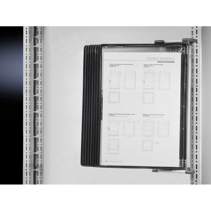 Rittal - Schaltplantasche/-halter (Schaltschrank) Sichttafel CP 6013.100 mit Wandhalter