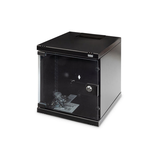 DIGITUS - Netzwerk-/Serverschrank Wandschrank 6HE DN-10-06U-B RAL9005 300mm tief