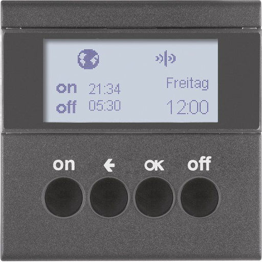 Berker - Bussystem-Zeitschaltuhr KNX-Funk Zeitschaltuhr 85745285 anthrazit matt