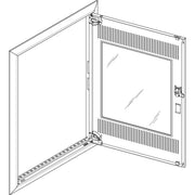 ABN - Tür/Bedientableau (Schaltschrank) Blendrahmen mit Mediatür GBRU25TM für UP-VT,2x5-reihig