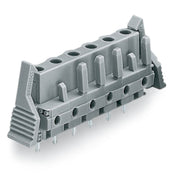 WAGO - Leiterplattensteckverbinder THT-Federleiste gerade 232-732/039-000 Maß 7,5mm,grau − 50 Stück