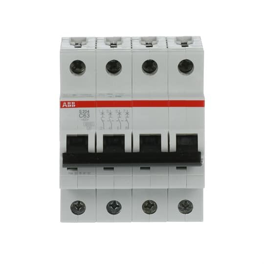 ABB Stotz S&J - Leitungsschutzschalter Sicherungsautomat S204-C63 6kA 63A C 4p
