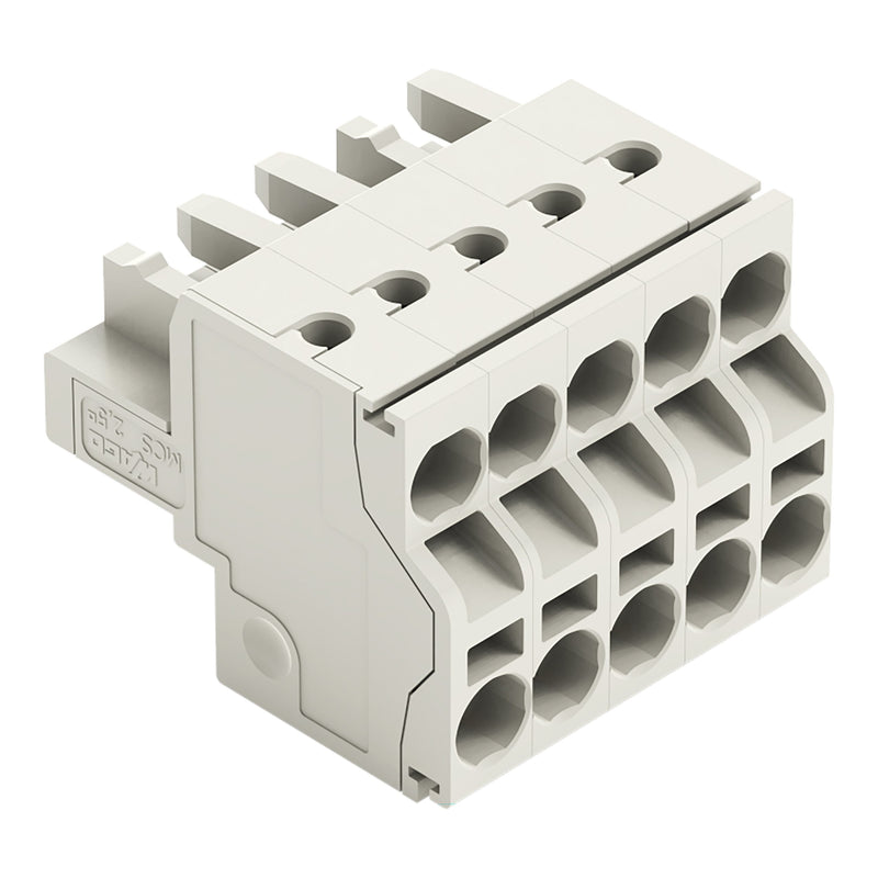 WAGO - Kabelsteckverbinder für Leiterplattensteckverbinder 2-Leiter-Federleiste 721-2105/026-000 CAGECLAMP,2,5mm²,lgr − 50 Stück