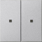 Gira - Bussystem-Tastwippe KNX RF Bedienaufsatz 2-f. 510726 Alu