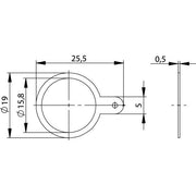 Telegärtner - Zubehör/Ersatzteile für Fernmeldetechnik Masselötfahne 5/8Z 100020362 vernickelt − 100 Stück