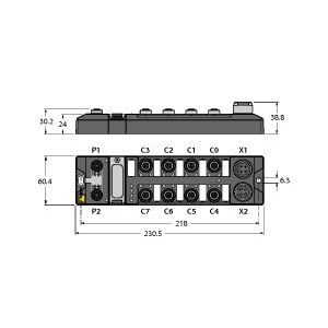 Turck - Feldbus, Dez. Peripherie Digitales Ein-/Ausgangs-Modul Multiprotokoll-I/O-Modul TBEN-L4-16DXN kompakt