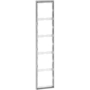 Peha - Abdeckrahmen Rahmen 5-fach rws/chr D 95.575.02.60 waage/senkrecht