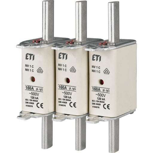 Eaton - Messersicherung Sicherungseinsatz NH1 Z-NH-1/63 63A 500V − 3 Stück