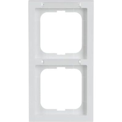 Busch-Jaeger - Abdeckrahmen Rahmen 2-fach 1722-184 NSK stws, senk.Beschrift − 1 Stück by Busch-Jaeger
