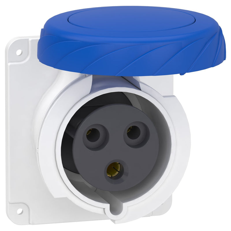 Schneider Electric - CEE-Anbausteckdose (IEC 60309) Industriesteckdose PKF32G723 gerade, 32A, 2-p+E