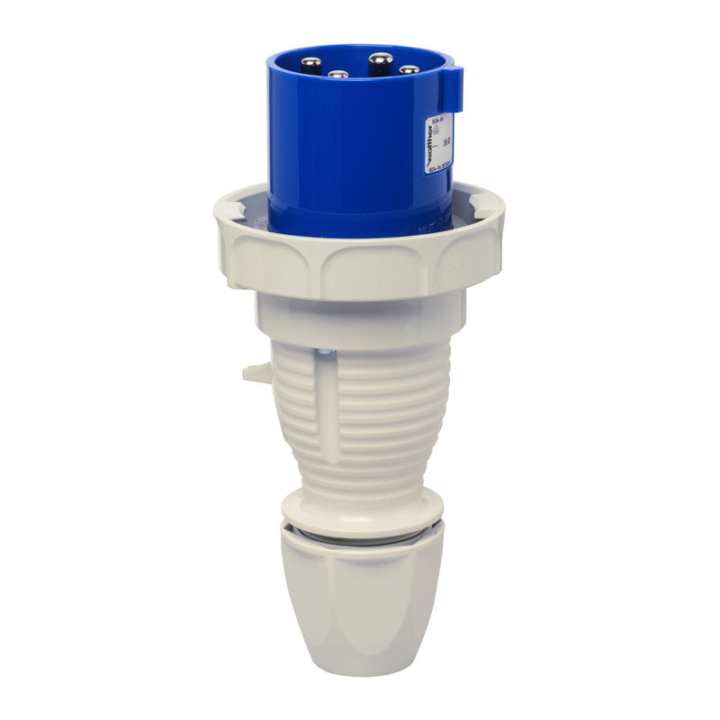 Walther Werke - CEE-Stecker (IEC 60309) Wasserdichter Stecker 268409 63A 4P 9h − 5 Stück