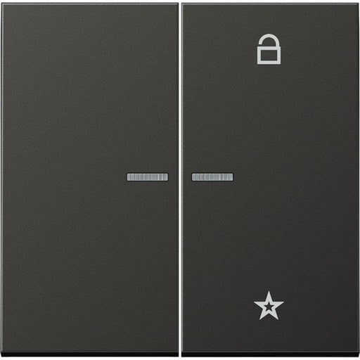 Jung - Bedienelement intelligent eNet Funk-Steuertaste FM AL 1701 AN 2fach, anthrazit