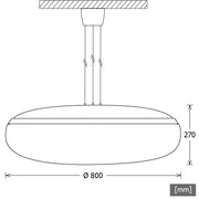 LTS Licht&Leuchten - Pendelleuchte LED-Pendelleuchte TIBI-P 8006840DA sw 4000K DALI schwarz