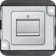 Merten - Installationsschalter Aus/Wechselschalt-Einsatz MEG3116-7060 1-polig, mattsilber