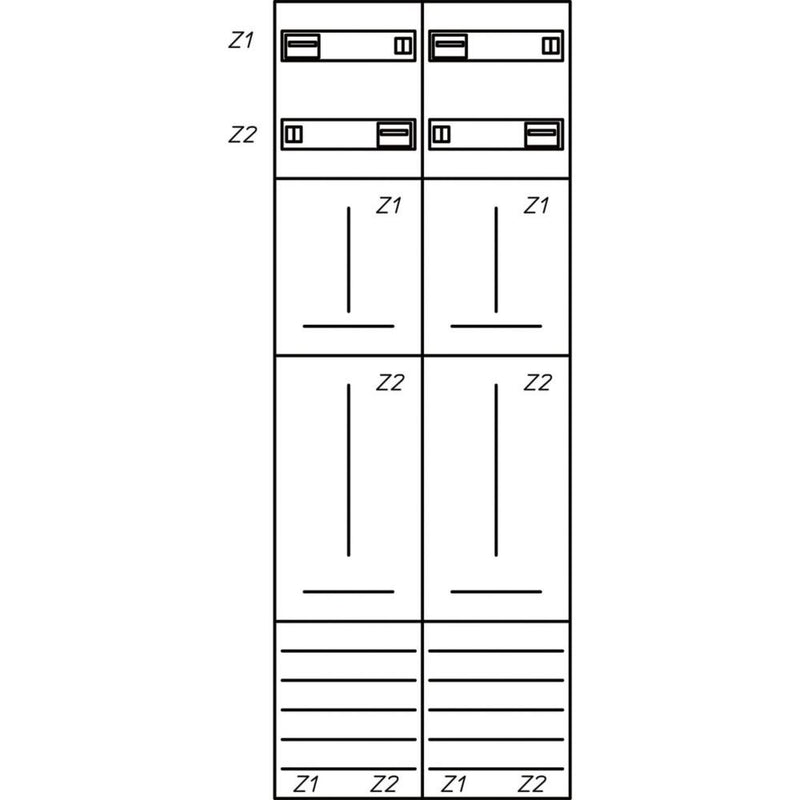 Eaton - Zähler-Komplettschrank Zählerfeld ZSD-Z29A0575
