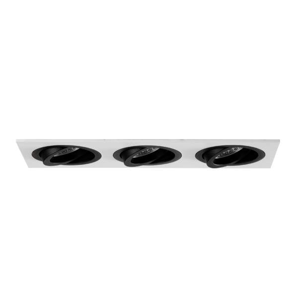Brumberg Leuchten - Downlight/Strahler/Flutlicht Einbaumodul rechteckig 45026550 3-fach