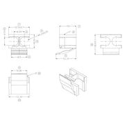 EFB-Elektronik - LWL-Steckverbinder Universal Clip 53234.6 für LC-D, transp. − 10 Stück