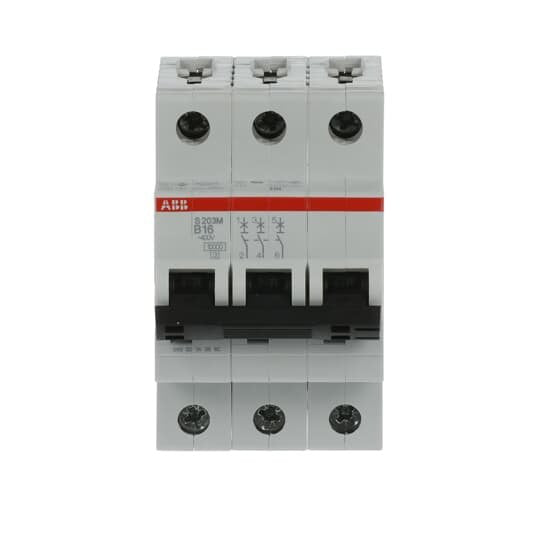 ABB Stotz S&J - Leitungsschutzschalter Sicherungsautomat S203M-B16 10kA 16A B 3p