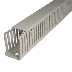 SES Sterling - Leitungsführungskanal Kabelkanal GF-DIN-A7/5 75x100 grau − 12 Meter